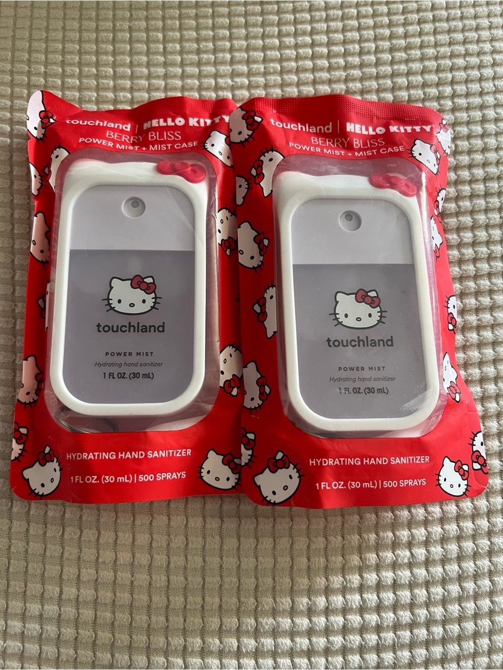 Touchland Hello Kitty Berry Bliss Power Mist Hand Sanitizer Case - White